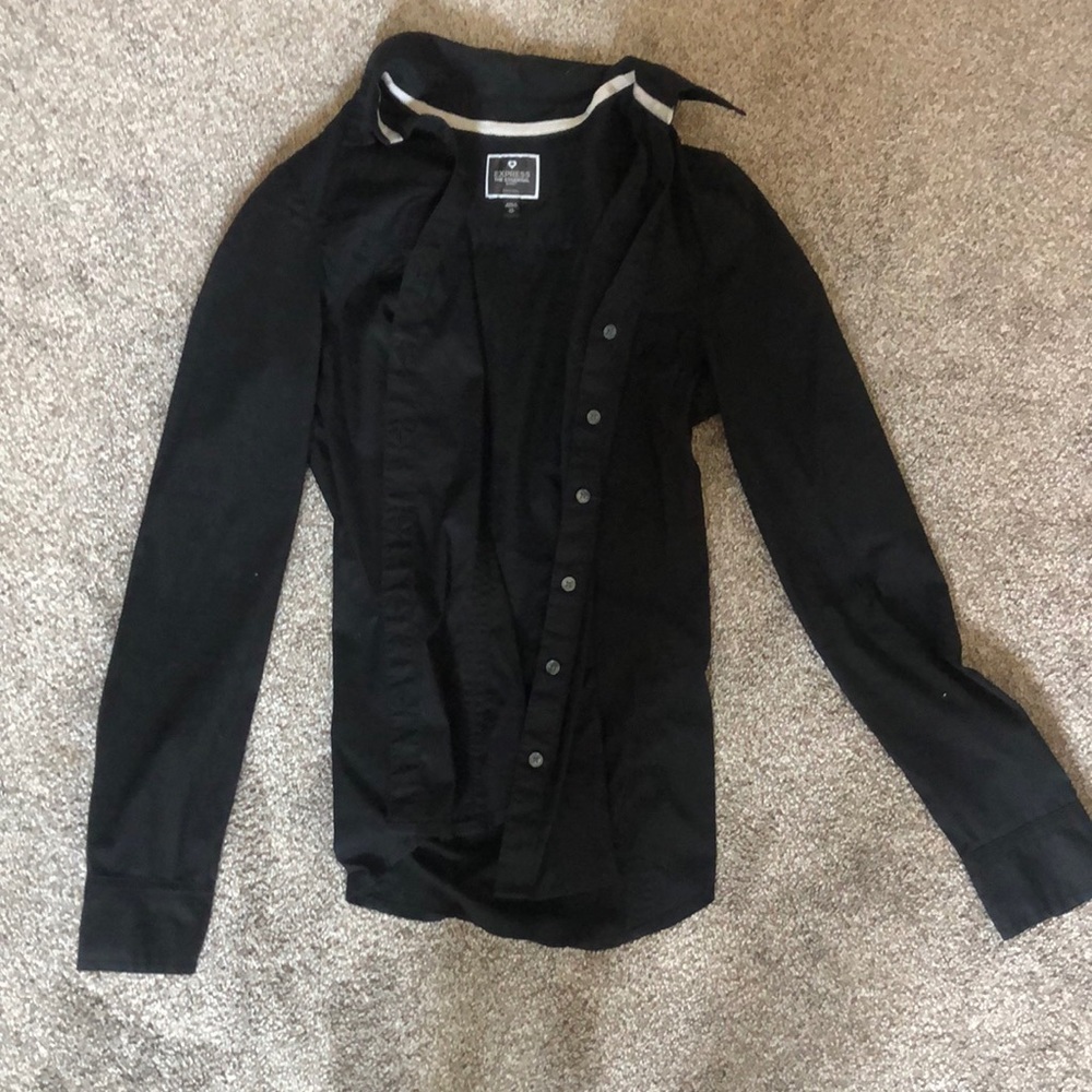 Express the essentials button up shirt